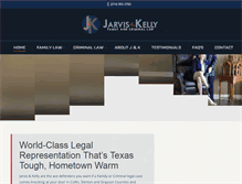 Tablet Screenshot of jarvisandkellylaw.com